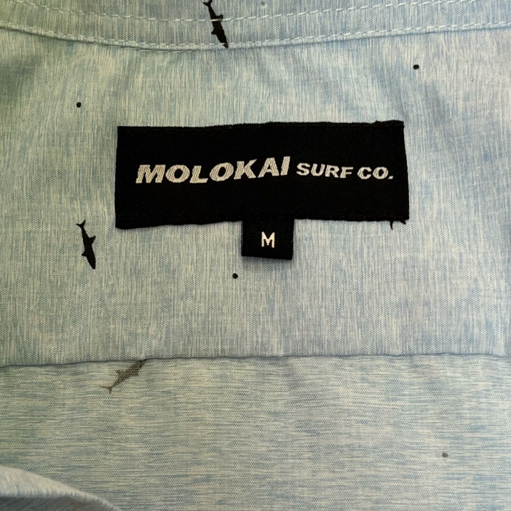 Molokai Surf Co Shark Pattern Button Down Shirts - image 4